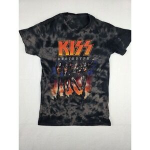 Kiss band destroyer tie dye modern t shirt